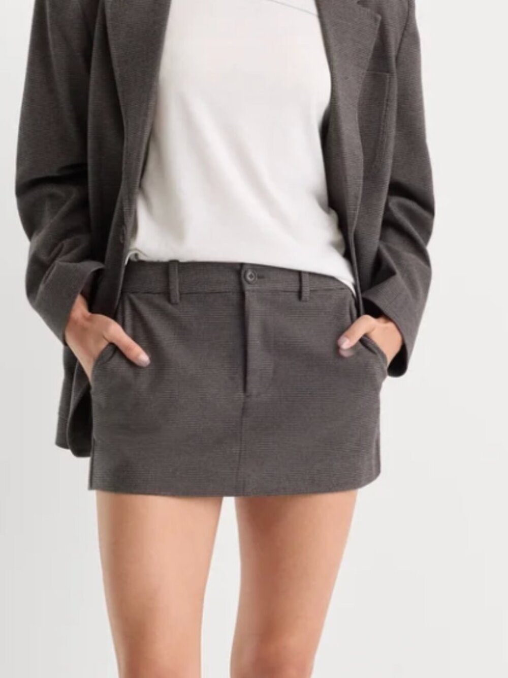 the trouser mini skirt